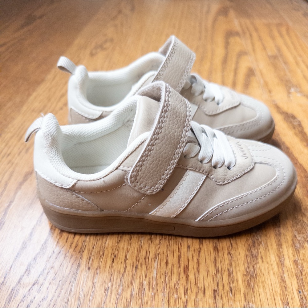 H&M Tan Sneakers with Velcro Strap and Durable Sole